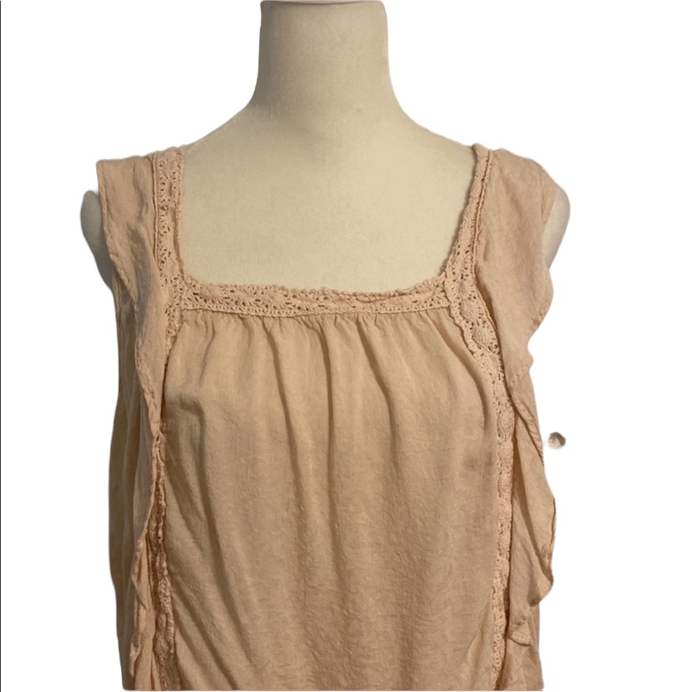 XHILARATION Ruffle Crop Tank top - Picture 2 of 8